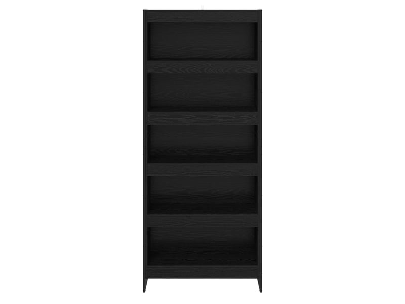  Bibliothèque, armoire à livres 80 x 30 x 189,5 cm bois d'ingénierie chêne noir  - Conforama E