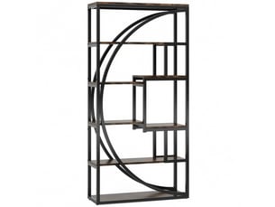 Bibliotheque coloris  bicolore 6 étagère(s) MEULVA  - 30 cm x 179 cm