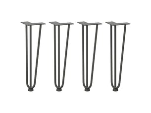 Jeu de pied  métal HELLOSHOP 26   hauteur 42 cm gris