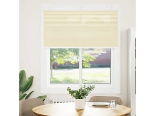 Store plissé, store de fenêtre crème 120x100cm largeur du tissu 119,4cm polyester cf46829