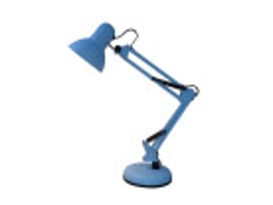Lampe de bureau fabrilamp viar 1 x e27 bleu 55 x 12,5 x 14 cm articulée orientable