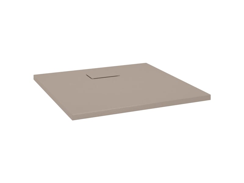  Receveur de douche base de douche bac de douche réceptacle de douche salle de bain toilette salle d’eau maison intérieur smc 90x90 cm marron 02_0001967  - Conforama B