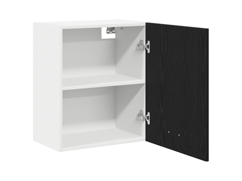 Meuble de rangement cuisine, armoire suspendue chêne noir 50x31x60cm bois d'ingénierie - Conforama E