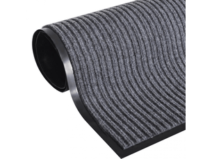 Tapis d'entrée pvc gris, 90 x 150 cm - comfortxl