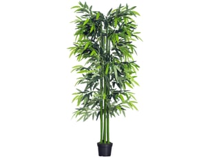 Plante de bambou artificielle en pot de 180 cm pour l'intérieur et l'extérieur