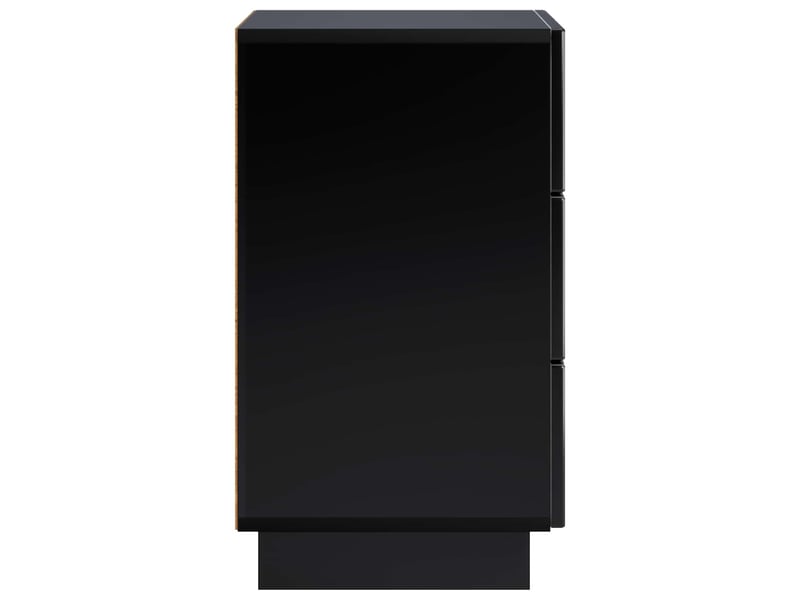 Table de chevet - cabinet de chevet - table de nuit 2 pièces noir 33,5 x 34,5 x 60 cm - Conforama D