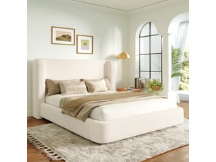Lit coffre 140x200 cm <strong>MODERNLUXE</strong>  <strong></strong> coloris beige