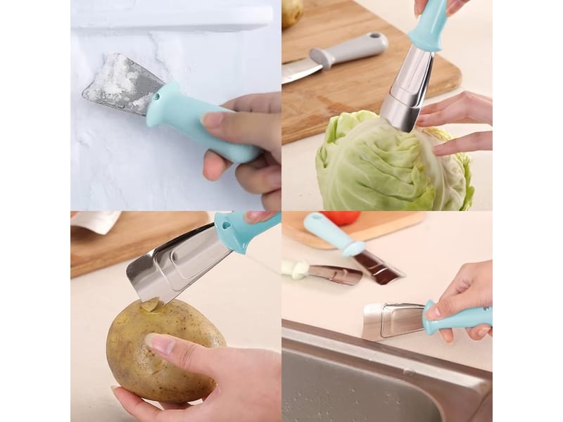  2 pièces grattoir - pour réfrigérateur, dégivreur, grattoir de dégivrage -pelle à dégivrage - grattoir glace(bleu et beige)  - Conforama D
