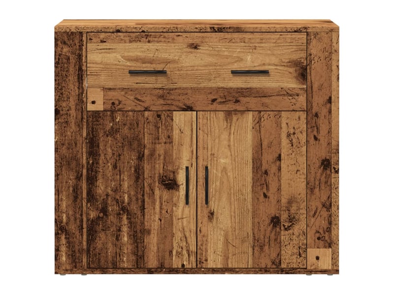 Buffet - bahut - meuble de rangement vieux bois 80x33x70 cm bois d'ingénierie  - Conforama E
