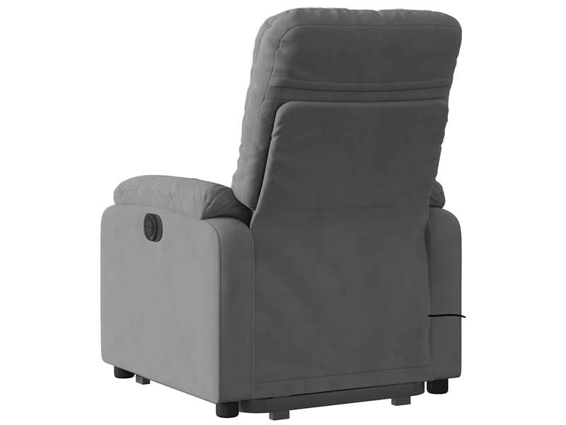  Fauteuil inclinable de massage, fauteuil relax gris foncé tissu microfibre shl89982  - Conforama E
