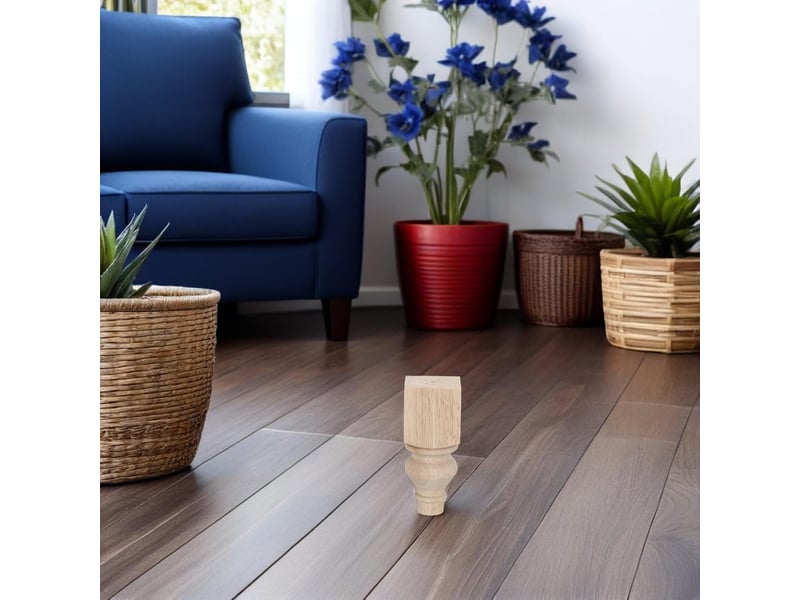  Meubles bois ronds non finis de canapé et table basse style français avec texture bois naturel pour meubles rustiques et commodes  - Conforama E