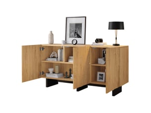 Buffet 3 porte(s) ELVMI - 140 cm coloris naturel