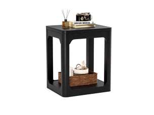 Table basse coloris noir <strong>BEAUNIV</strong> <strong></strong> - 40 cmx50 cm