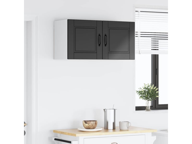  Meuble mural de cuisine, armoire de cuisine noir 80x31x40cm bois d'ingénierie shl5704  - Conforama D