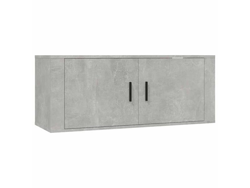 Ensemble de meubles tv 8 pcs gris béton bois d'ingénierie shl43948  - Conforama D