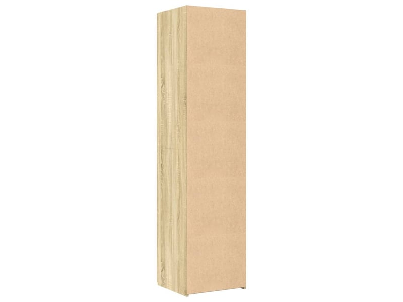  Buffet haut, buffet de rangement chêne sonoma 50x42,5x185 cm bois d'ingénierie  - Conforama D