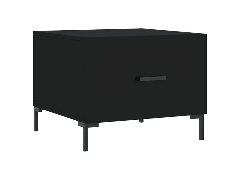  Table basse - table de salon - table à thé noir 50x50x40 cm bois d'ingénierie  - Conforama A
