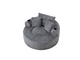 Canapé droit fixe OMNIGLINT TRADING LTD 1 place Tissu gris