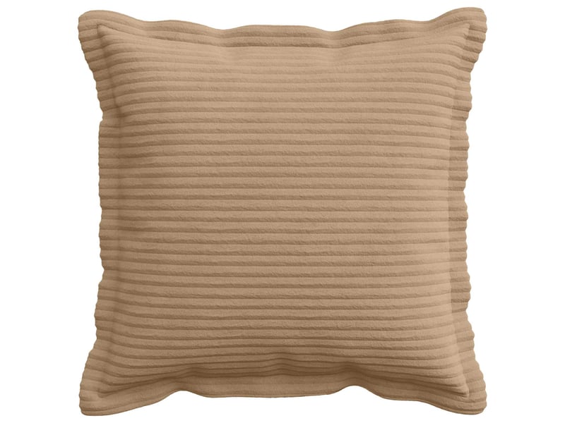  Lot de 6 housses de coussin houten marron 30 x 30 cm velours côtelé cf49844  - Conforama A