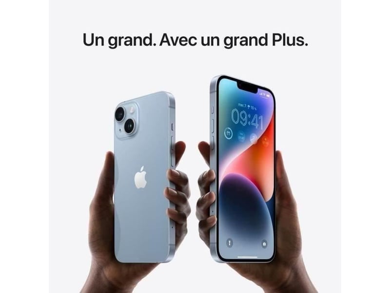  Smartphone iphone 14 128 go jaune reconditionne excellent 2023 double sim  - Conforama D