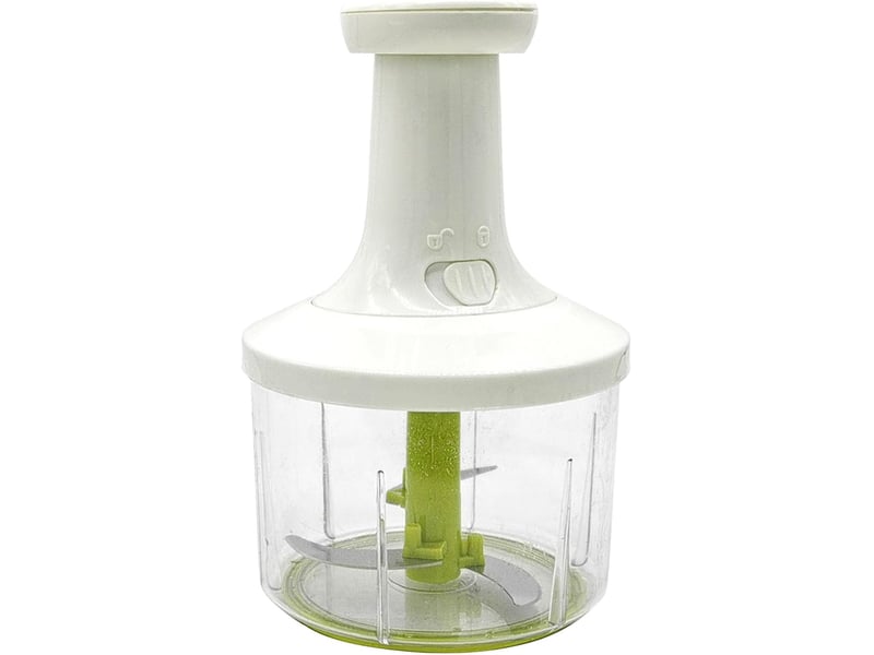  Hachoir manuel de cuisine, légumes multifonction pour oignons, ail, herbes, noix, fruits, robot culinaire à pression manuelle  - Conforama A