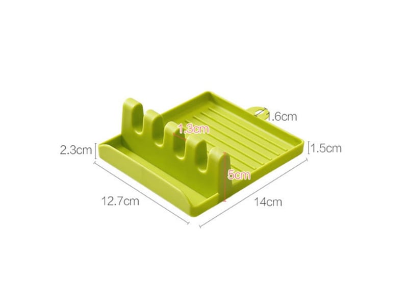 2 pièces porte-ustensiles - porte-cuillère - avec égouttoir - repose-cuillère pour comptoir - repose-cuillère - porte-couvercle de casserole - multicolour  - Conforama D
