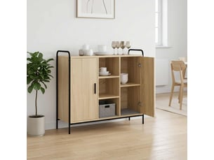 Buffet    <strong></strong> <strong></strong> - 98.5 cm coloris beige 