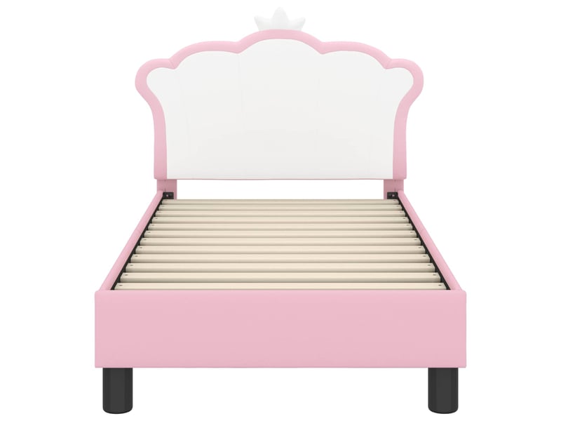 Lit simple- lit adulte - cadre de lit pour tout-petit avec tête de lit rose 70 x 140 cm - Conforama D