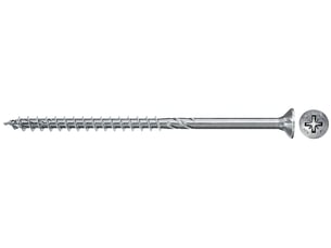 Fischer - vis à bois powerfast ii 5,0x45 tête fraisée, empreinte pz, zingué blanc, filetage partielboite de 500