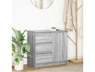 Buffet - bahut - meuble de rangement avec tiroir sonoma gris 71x35x65 cm bois d'ingénierie