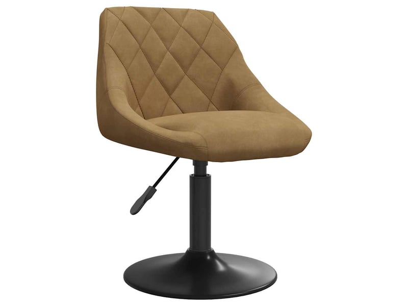  Tabouret de bar, chaise de bar marron velours shl89566  - Conforama A