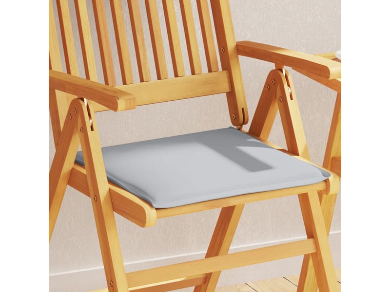  Lot de 4 coussins de siège de jardin gris clair 45x45x2cm carré cf60752  - Conforama B