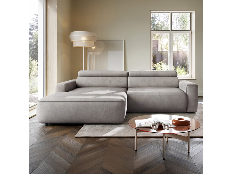 Selsey fando - canapé d'angle - 252 cm - velours gris Fando - Conforama B