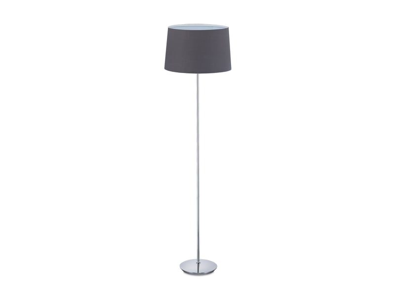  Lampe debout moderne avec abat-jour décoration salon chambre 148,5 x 40 cm éclairage agréable en fer noir 13_0009666  - Conforama A