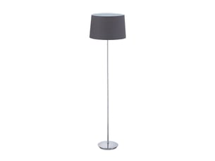 Lampe debout moderne avec abat-jour décoration salon chambre 148,5 x 40 cm éclairage agréable en fer noir 13_0009666