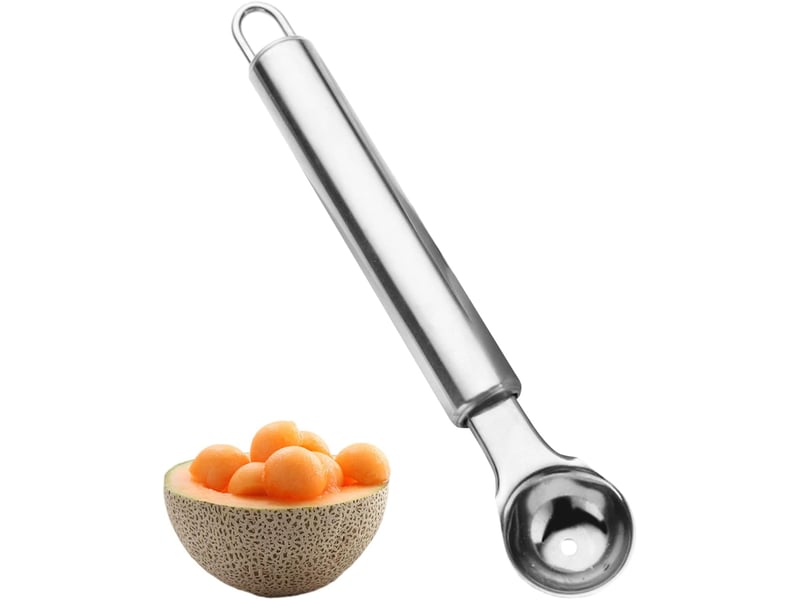  Cuillère à melon, cuillère à glace, cuillère à boules, cuillère à melon inox, cuillère de boule de fruits de cuisine, 18 x 3.1 cm cuillère parisienne  - Conforama A