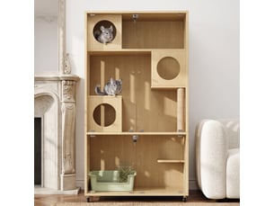 Armoire 2 porte(s) PEXCHO coloris naturel largeur 90 cm