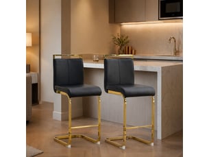 tabouret de bar <strong>STILVORA</strong> - bicolore hauteur d'assise 63.5 cm vendu Par paire