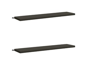 Lot de 2 coussins de banc, coussins d'assise soest 100 % polyester anthracite cf56957
