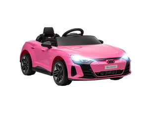 Voiture véhicule électrique enfant 12 v - télécommande parentale - effets sonores, lumineux - audi rs e-tron gt rose