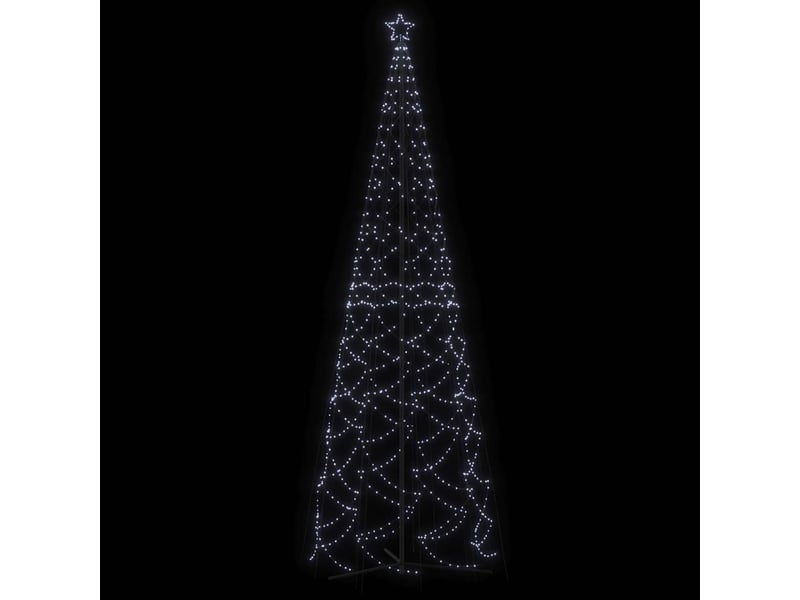  Sapin de noël - arbre de noël cône 1400 led blanc froid 160x500 cm  - Conforama C