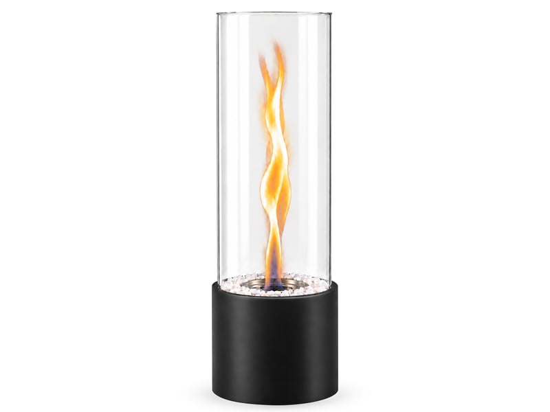Zmh cheminée éthanol de table portable 16x40.5cm pour intérieur et extérieur - Conforama A