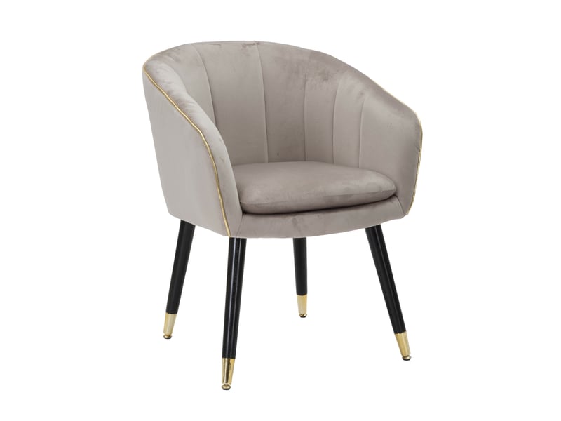  Fauteuil kaki, petite fauteuil avec accoudoirs, 62x58x78h cm gris Cachi - Conforama A