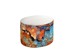Pouf / repose pied <strong></strong> <strong></strong> bicolore