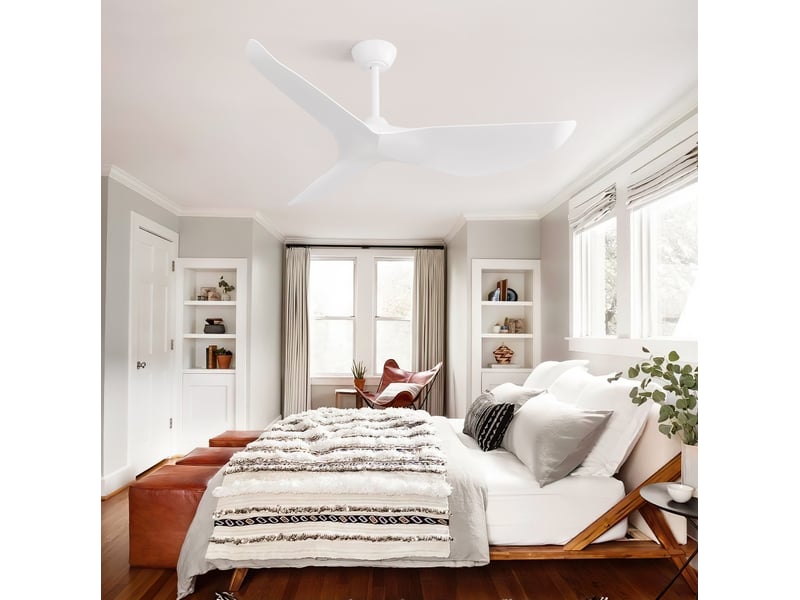 Ventilateur de plafond réversible 96,5 cm sans éclairage homvra - Conforama D