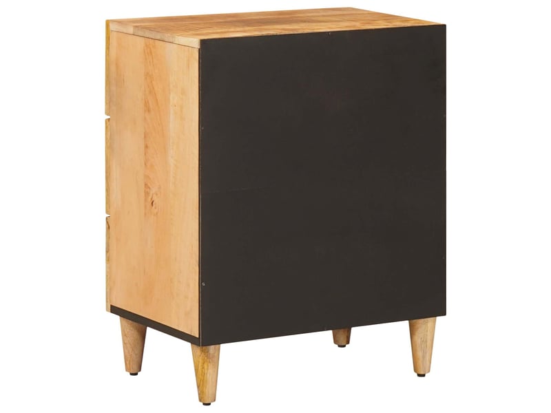  Table de chevet - cabinet de chevet - table de nuit marron 50 x 33 x 60 cm bois de mangue massif  - Conforama D
