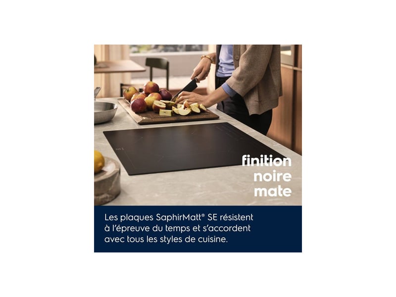  Table induction 70 cm 3 zones bridge saphirmatt se boosters commandes sensitives ELE7333394158365 - Conforama D