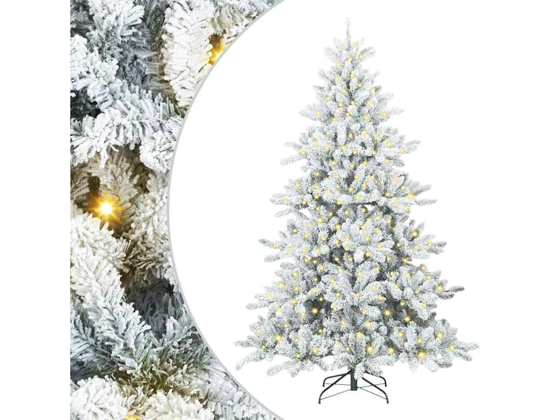 Sapin de noël - arbre de noël artificiel à branches articulées blanc 180 cm - Conforama A