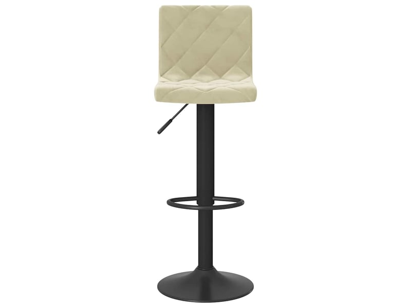  Lot de 2 tabouret de bar, chaise de bar crème velours shl15265  - Conforama D