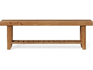 Banc  coloris marron <strong>TRIBESIGNS</strong> <strong></strong> - 160 cm